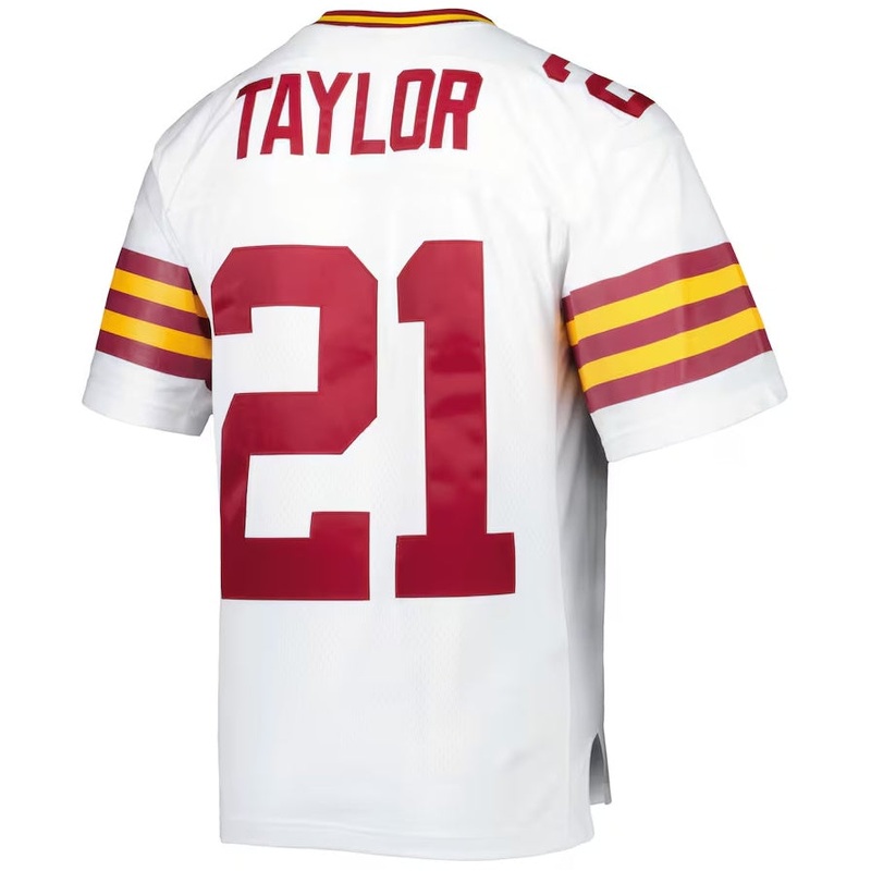 W.Football Team #21 Sean Taylor Mitchell & Ness Legacy Replica Jersey – White Stitched American Football Jerseys