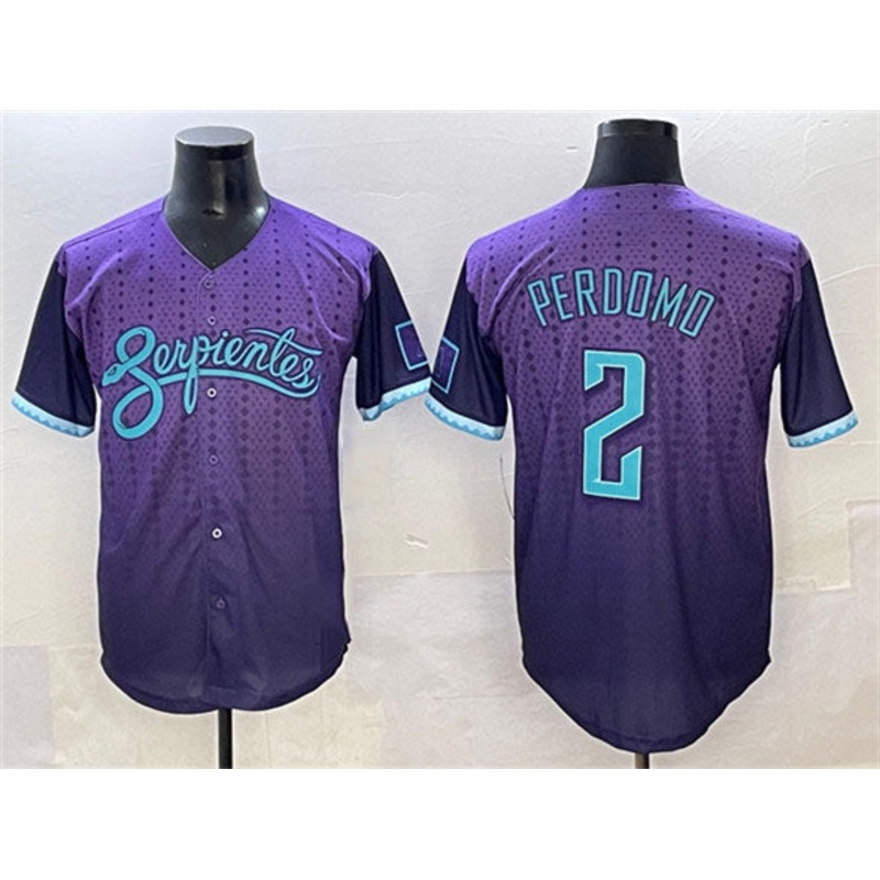 Arizona Diamondbacks #2 Geraldo Perdomo Purple 2025 City Connect Limited Stitched Baseball Jersey