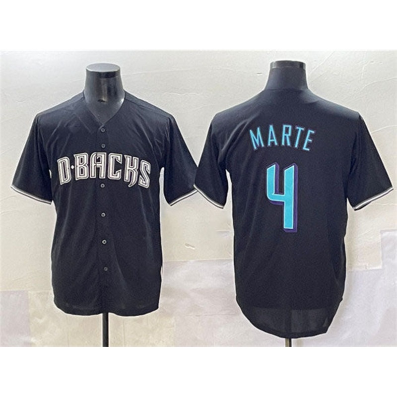 Arizona Diamondbacks #4 Ketel Marte Black Stitched Baseball Jersey