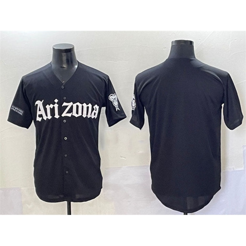 Arizona Diamondbacks Blank Black ‘Gothic Desert Fang Edition’ Vapor Premier Limited Stitched Baseball Jersey