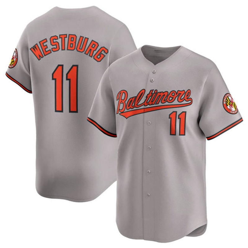 Baltimore Orioles #11 Jordan Westburg Gray 2025 Limited Cool Base Stitched Baseball Jersey