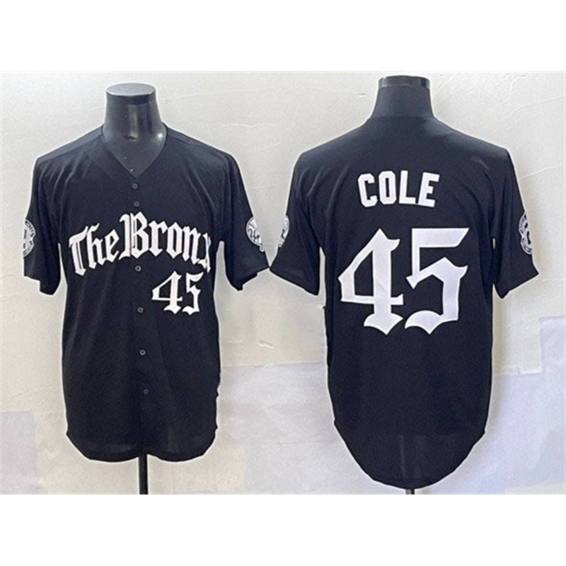 New York Yankees #45 Gerrit Cole Black ‘Gothic Legacy Edition’ Vapor Premier Limited Stitched Baseball Jersey