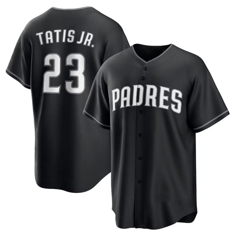 San Diego Padres #23 Fernando Tatis Jr. Black Limited Stitched Baseball Jersey