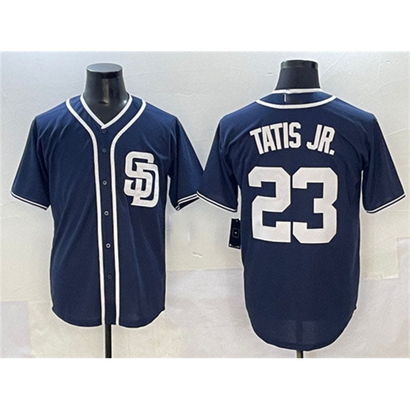 San Diego Padres #23 Fernando Tatis Jr. Navy Cool Base Stitched Baseball Jersey