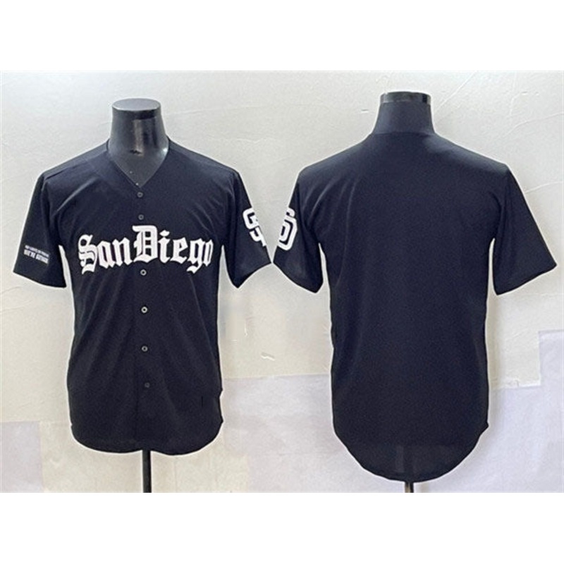 San Diego Padres Blank Black Gothic Edition Vapor Limited Stitched Baseball Jersey