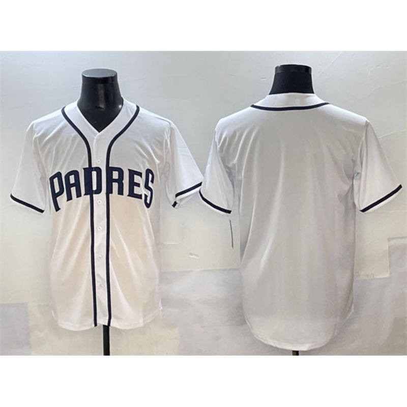 San Diego Padres Blank White Cool Base Stitched Baseball Jersey