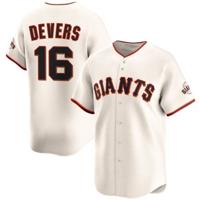 San Francisco Giants #16 Rafael Devers Cream 2024 Home Limited Stitched Baseball Jersey