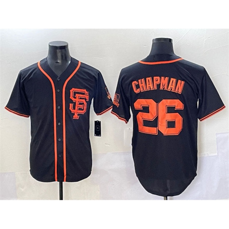 San Francisco Giants #26 Matt Chapman Black Cool Base Stitched Baseball Jersey