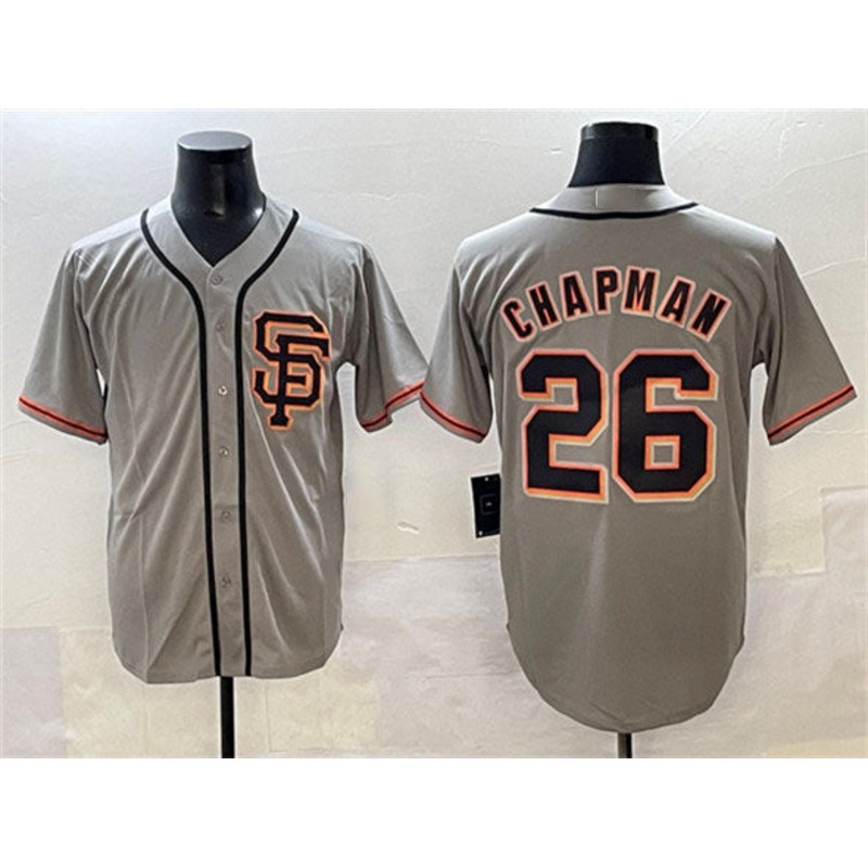 San Francisco Giants #26 Matt Chapman Gray Cool Base Stitched Baseball Jersey