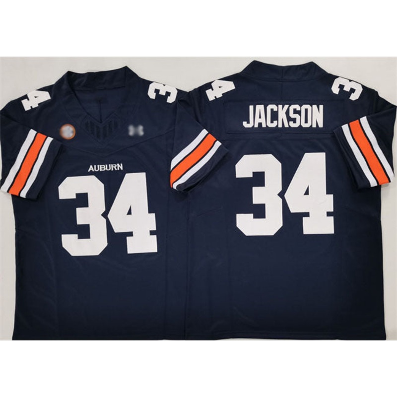 A.Tigers #34 Bo Jackson Navy 2024 F.U.S.E. Limited Stitched American College Jerseys