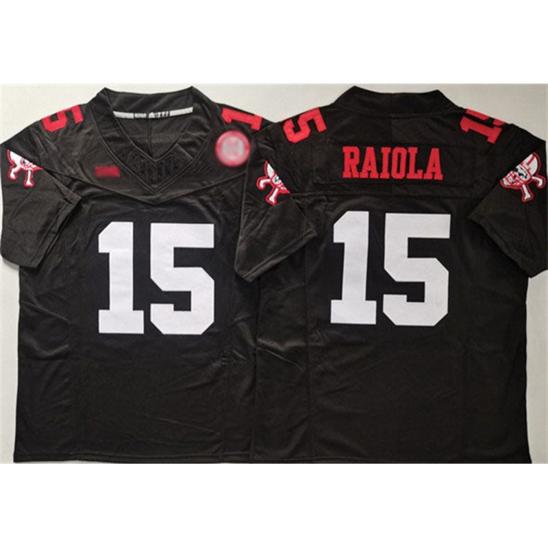 N.Cornhuskers #15 Dylan Raiola Black F.U.S.E. With Patch Vapor Limited Stitched Football American College Jerseys