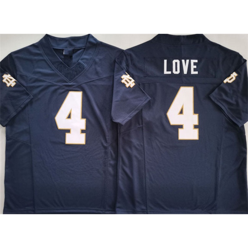 N.Dame Fighting Irish #4 Jeremiyah Love Navy 2025 F.U.S.E. Limited Stitched  Football  American College Jerseys