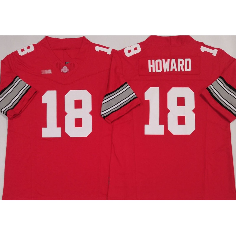 O.State Buckeyes #18 Will Howard Red 2025 F.U.S.E. Limited Stitched  Football American College Jerseys