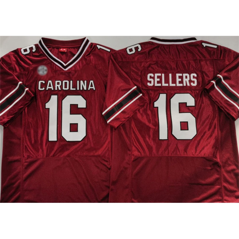 S.Carolina Fighting Gamecocks #16 LaNorris Sellers Garnet Stitched American College Jerseys
