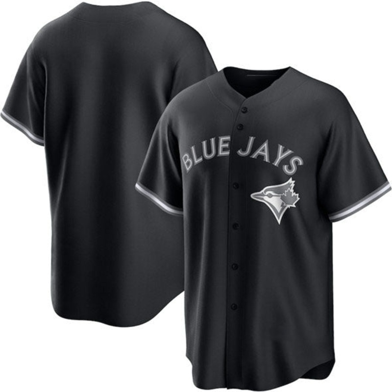 Toronto Blue Jays Blank Black Lights Out Limited Stitched Baseball Jersey