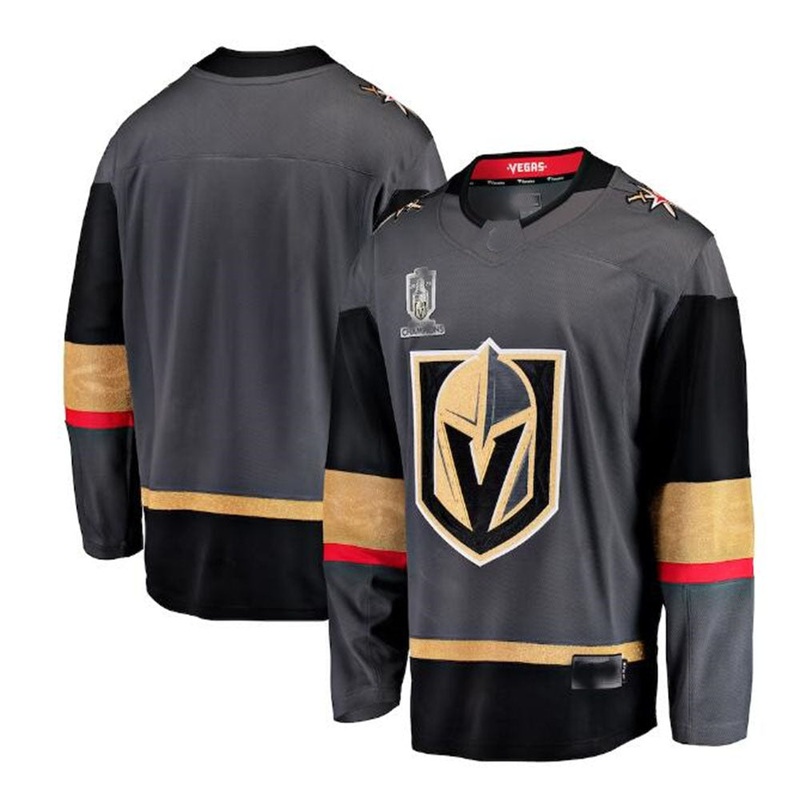 V.Golden Knights Fanatics Branded 2023 Stanley Cup Champions Alternate Breakaway Jersey – Black Hockey Jerseys