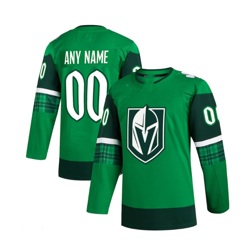 Custom V.Golden Knights 2023 St. Patrick’s Day Primegreen Authentic Custom Jersey – Kelly Green Stitched American Hockey Jerseys