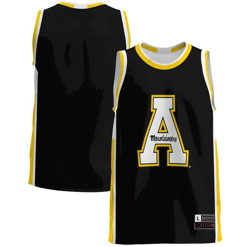 A.State Mountaineers Basketball Jersey – Black Stitched American College Jerseys