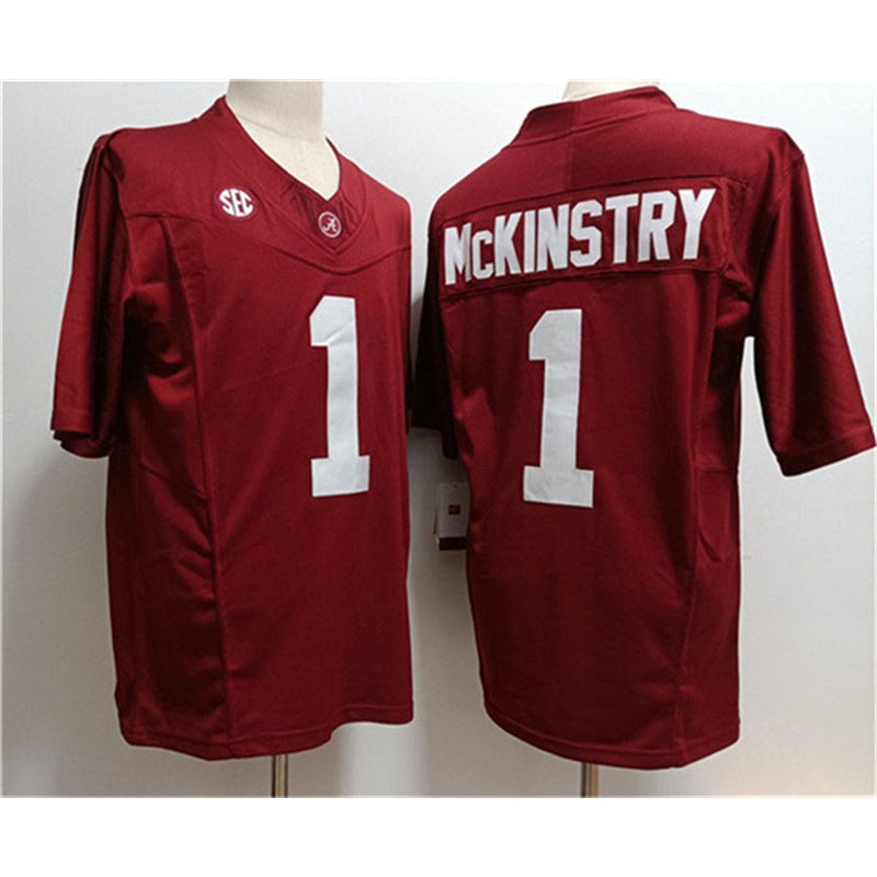 A.Crimson Tide #1 Kool-Aid McKinstry Red 2023 F.U.S.E. Stitched College Jerseys