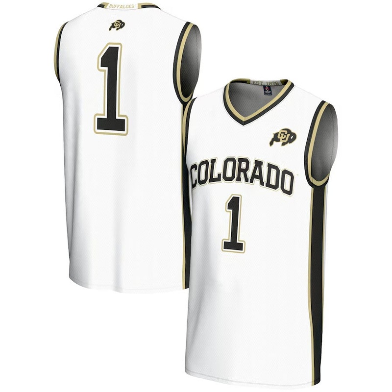 #1 C.Buffaloes GameDay Greats Replica Lightweight Basketball Jersey – White American College Jerseys