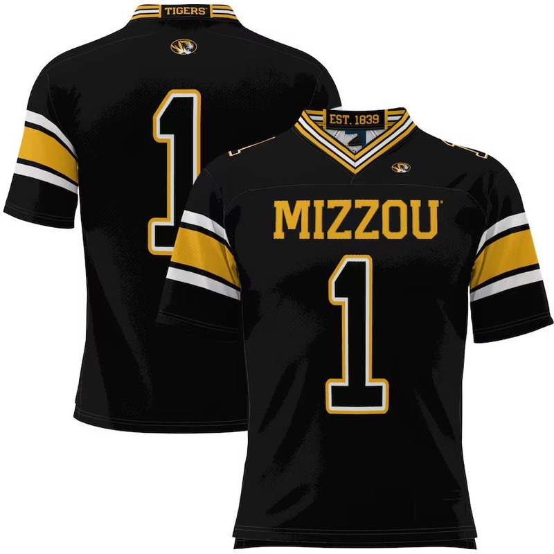 #1 M.Tigers GameDay Greats Football Jersey – Black American College Jerseys