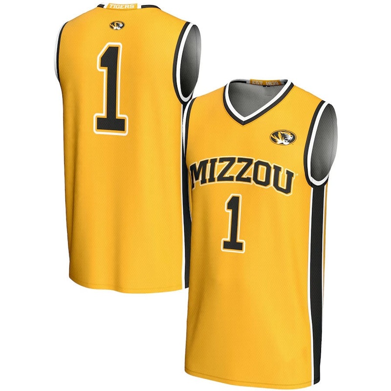 #1 M.Tigers GameDay Greats Lightweight Basketball Jersey – Gold American College Jerseys
