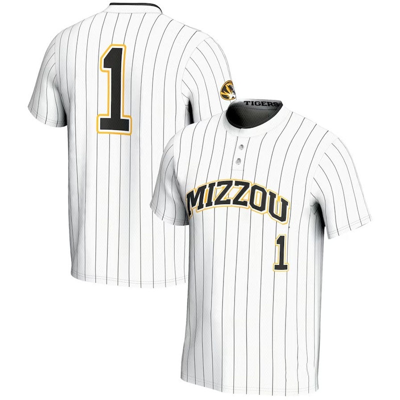 #1 M.Tigers GameDay Greats Unisex Lightweight Softball Jersey – White American College Jerseys