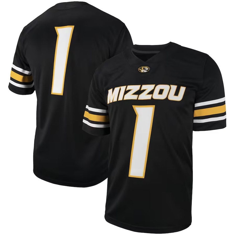 #1 M.Tigers Untouchable Football Replica Jersey – Black American College Jerseys