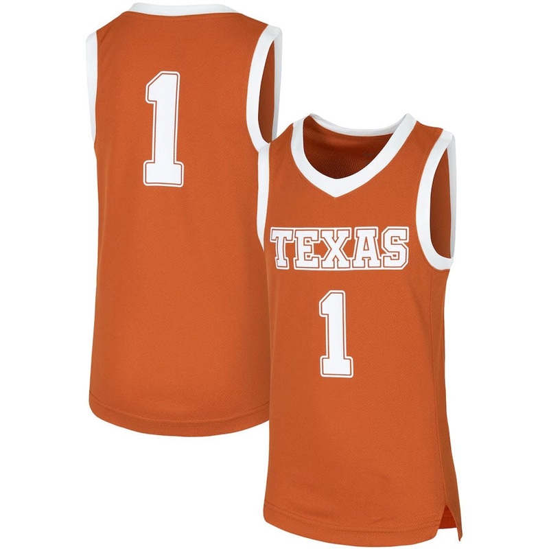 #1 T.Longhorns Replica Team Basketball Jersey – Orange American College Jerseys