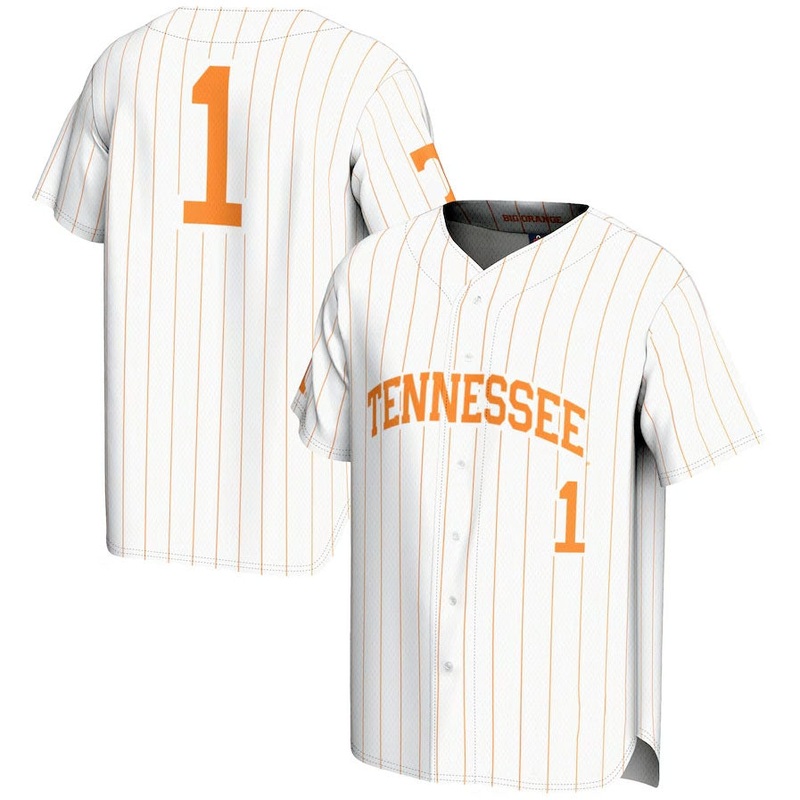 #1 T.Volunteers GameDay Greats Lightweight Baseball Jersey – White College Jerseys