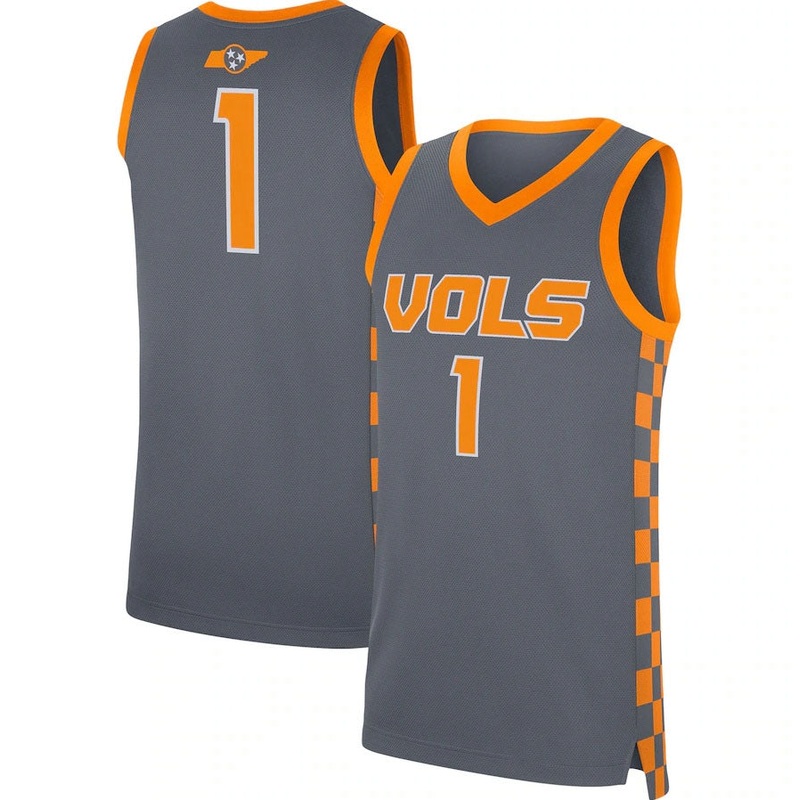 #1 T.Volunteers Replica Jersey – Gray College Jerseys