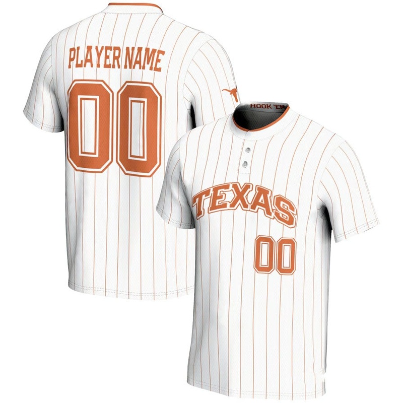 Custom T.Longhorns GameDay Greats Unisex NIL Pick-A-Player Lightweight Softball Jersey – White American College Jerseys