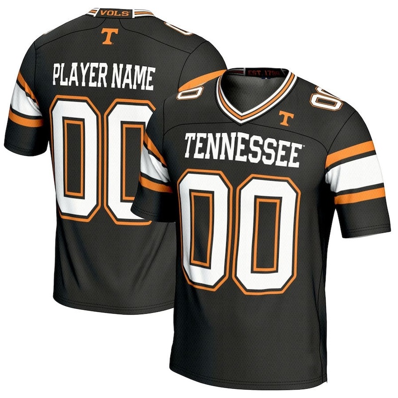 Custom T.Volunteers GameDay Greats NIL Pick-A-Player Football Jersey – Black College Jerseys