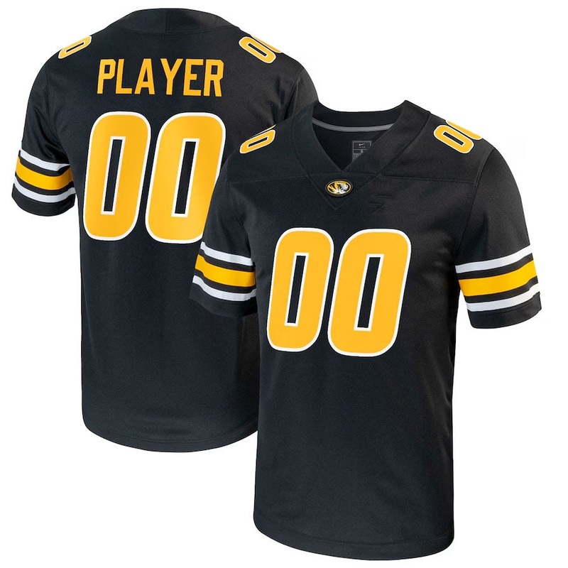 M.Tigers Pick-A-Player NIL Replica Football Jersey – Black American College Jerseys