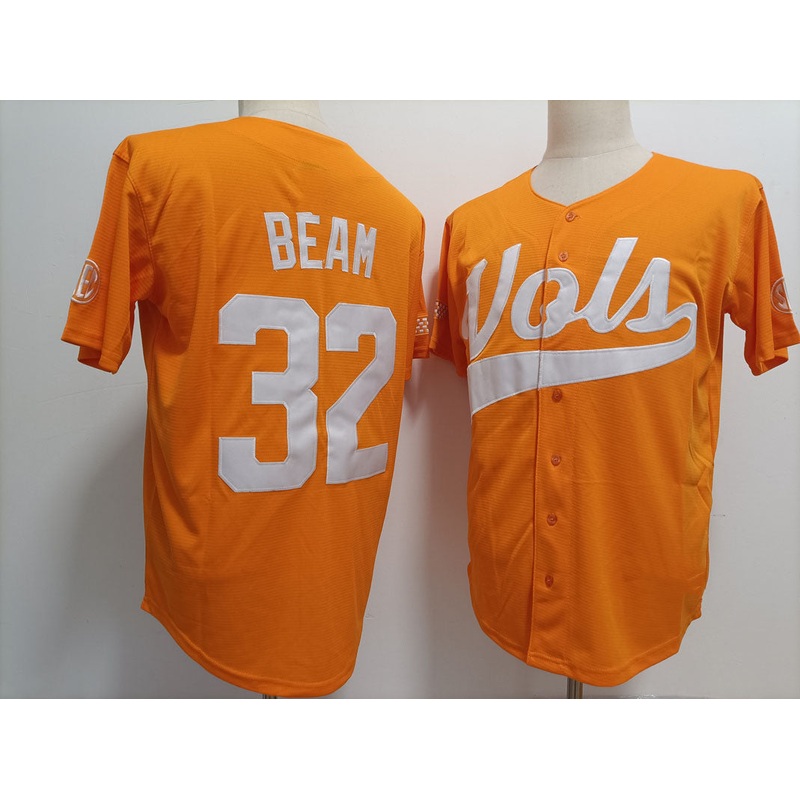 T.Volunteers #32 Drew Beam Orange Stitched College Jerseys