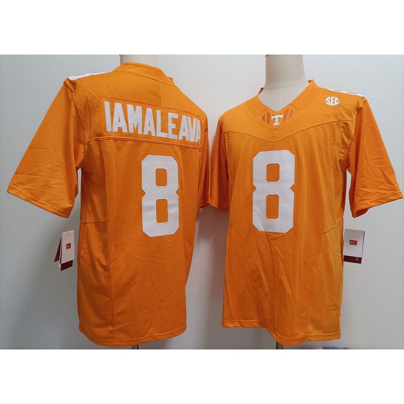 T.Volunteers #8 Nico Iamaleava Orange Stitched American College Jerseys