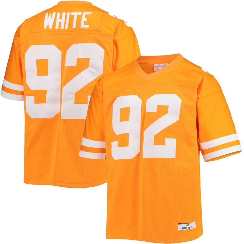 T.Volunteers #92 Reggie White Mitchell & Ness Authentic Throwback Legacy Jersey – Tennessee Orange College Jerseys