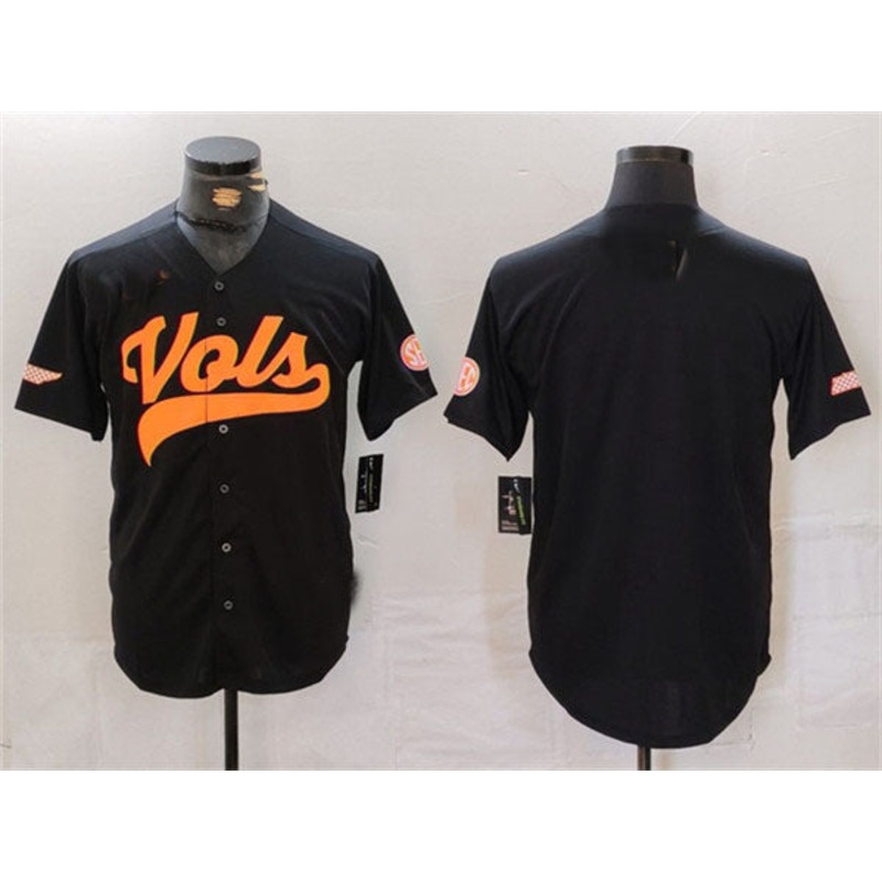 T.Volunteers Black Stitched American College Jerseys