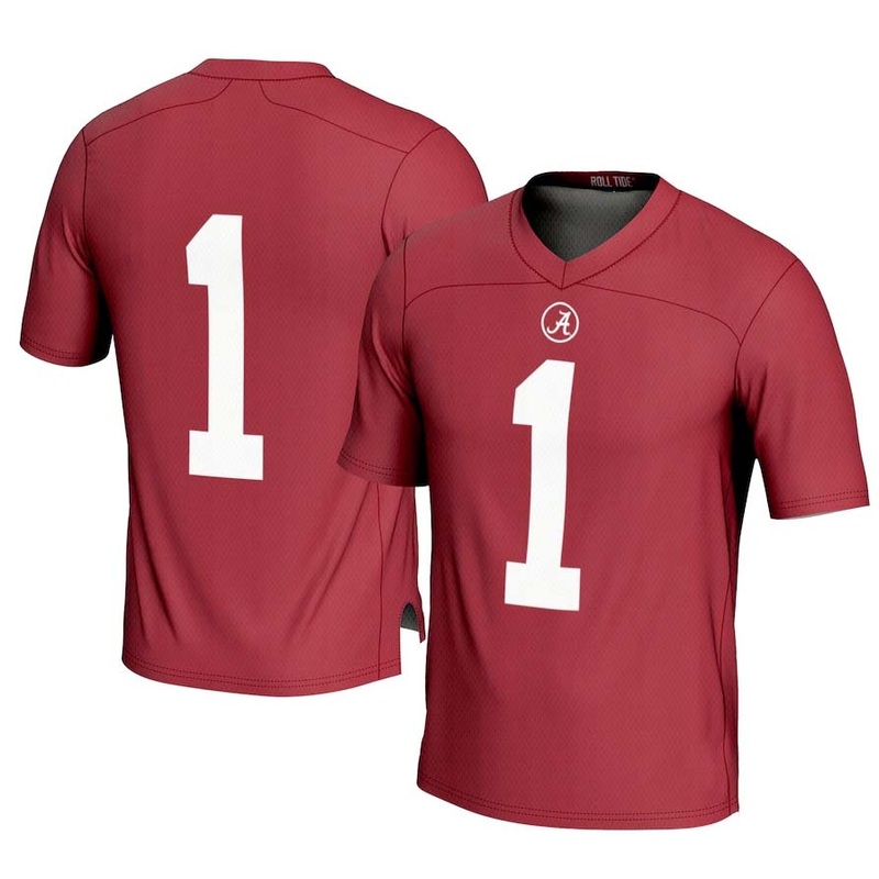#1 A.Crimson Tide GameDay Greats Football Jersey – Crimson Stitched American College Jerseys