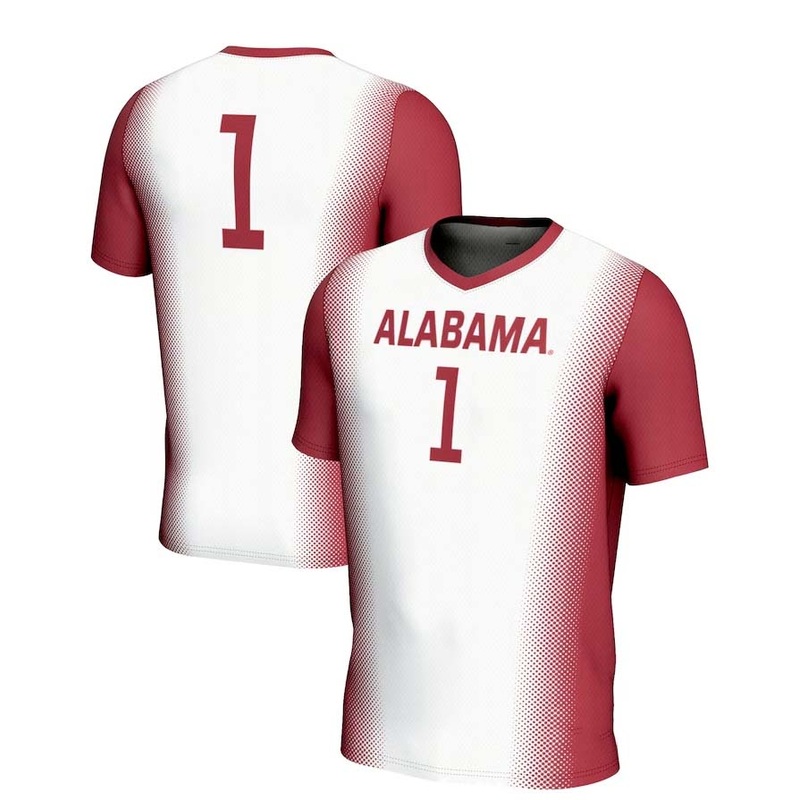 #1 A.Crimson Tide GameDay Greats Lightweight Soccer Jersey – White Stitched American College Jerseys