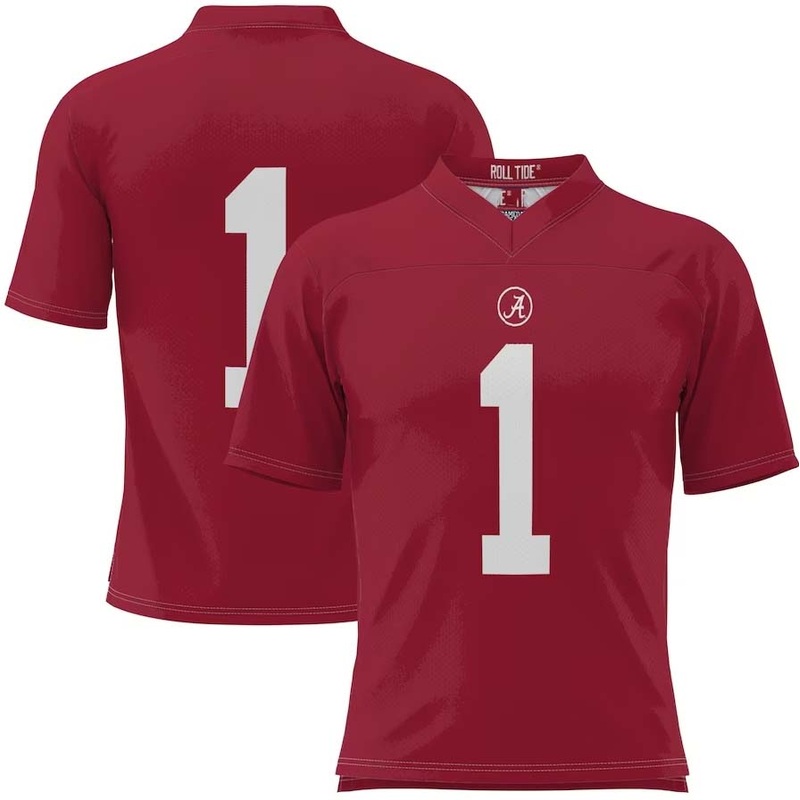 #1 A.Crimson Tide GameDay Greats Youth Football Jersey – Crimson Stitched American College Jerseys