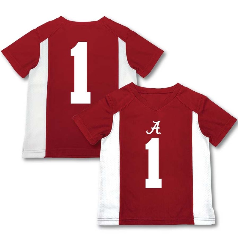 #1 A.Crimson Tide Garb Toddler Football Jersey – Crimson Stitched American College Jerseys