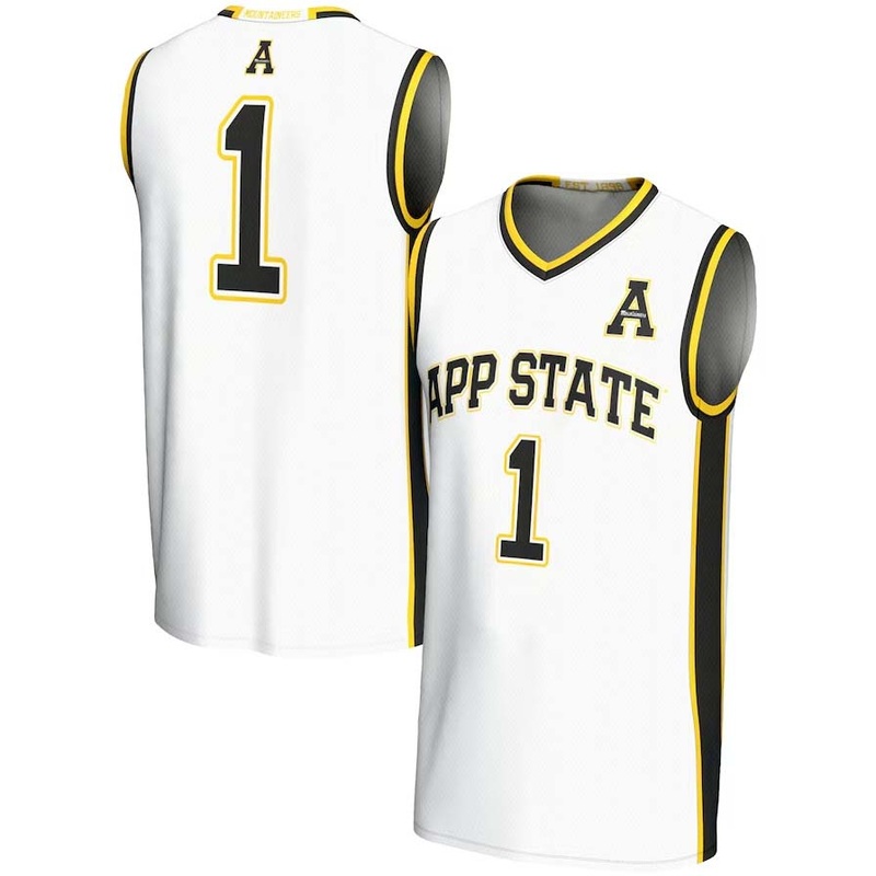 #1 A.State Mountaineers GameDay Greats Unisex Lightweight Basketball Jersey – White Stitched American College Jerseys