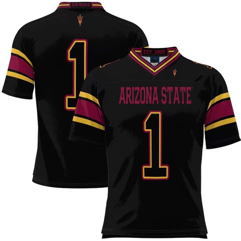 #1 A.State Sun Devils GameDay Greats Football Jersey – Black Stitched American College Jerseys