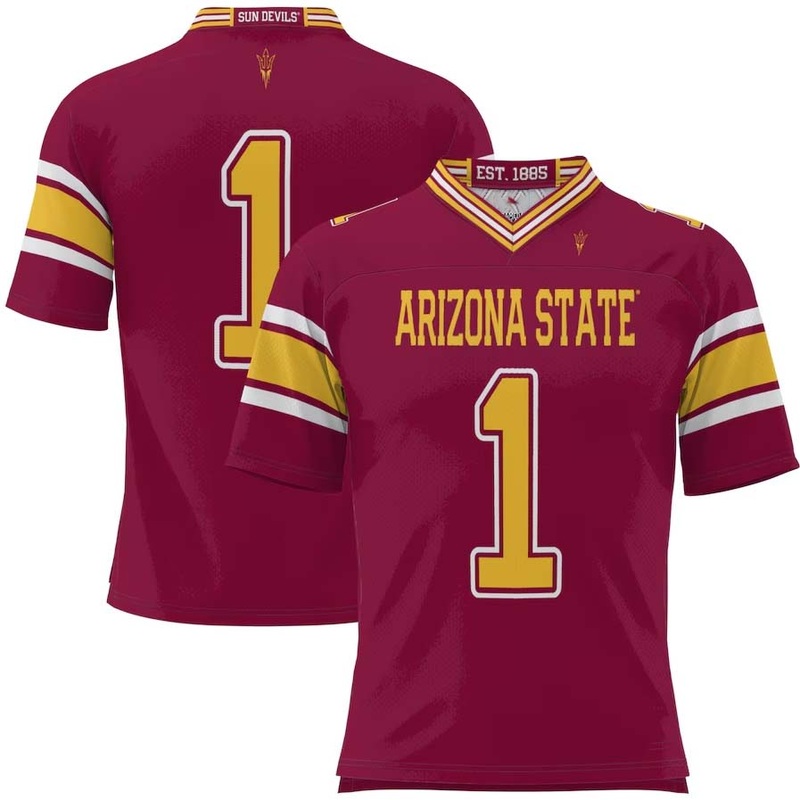 #1 A.State Sun Devils GameDay Greats Football Jersey – Maroon Stitched American College Jerseys