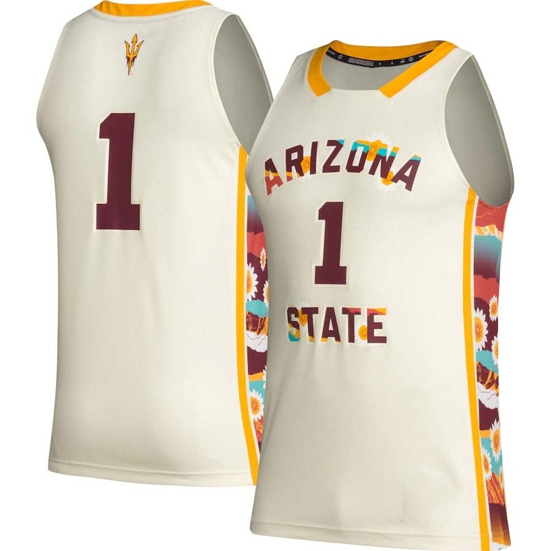 #1 A.State Sun Devils Honoring Black Excellence Basketball Jersey – Khaki Stitched American College Jerseys