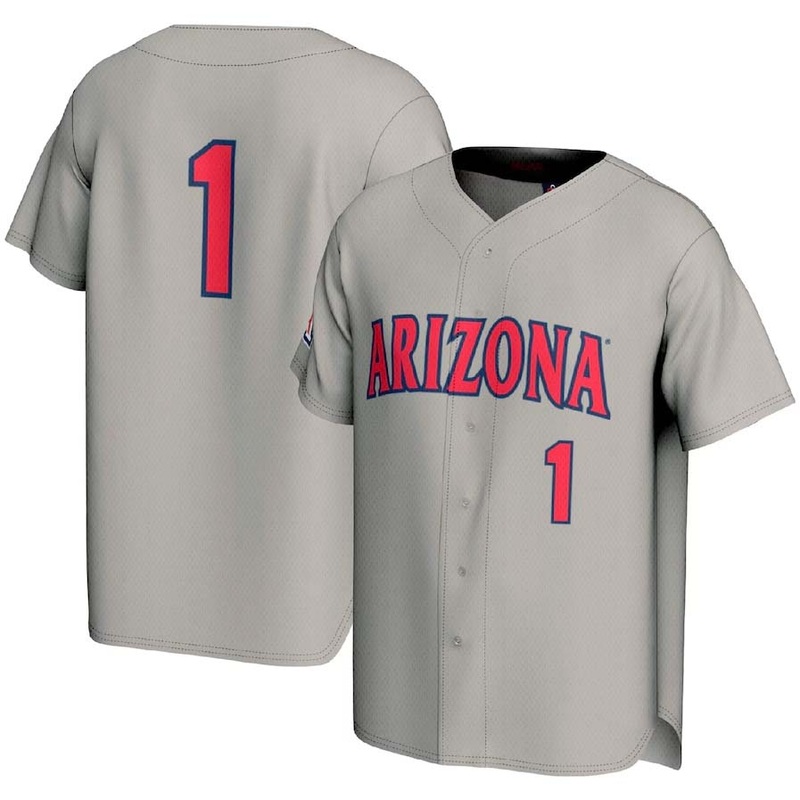 #1 A.Wildcats GameDay Greats Lightweight Baseball Fashion Jersey – Gray Stitched American College Jerseys