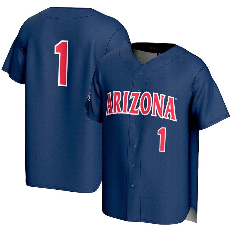 #1 A.Wildcats GameDay Greats Lightweight Baseball Fashion Jersey – Navy Stitched American College Jerseys