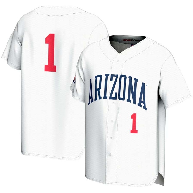 #1 A.Wildcats GameDay Greats Lightweight Baseball Fashion Jersey – White Stitched American College Jerseys