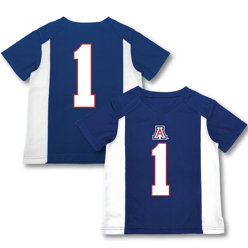 #1 A.Wildcats Garb Toddler Football Jersey – Blue Stitched American College Jerseys
